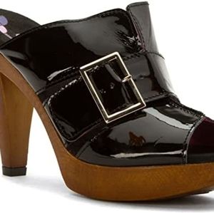 Helle Comfort black patent Natalia sandal 39 9